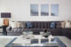 luxury sofa in contemporary living room interior design project