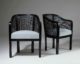 modern black and white armchair interior accessory